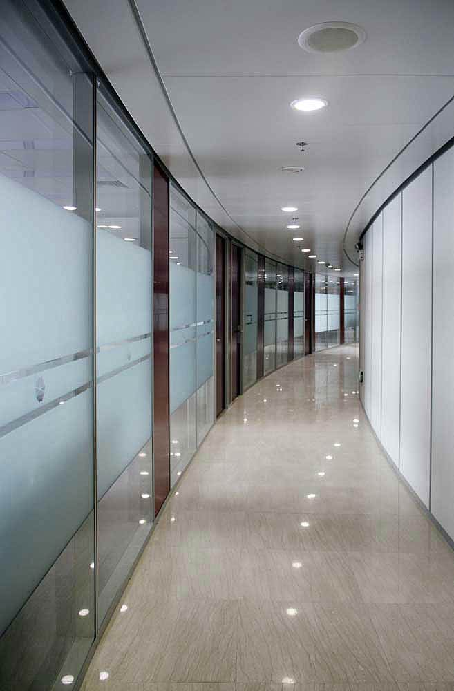 淄博高隔间办公室百叶玻璃隔断墙